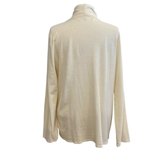 Royal Robbins sweater cardigan wrap hemp and organic cotton cream neutral medium - Picture 4 of 14